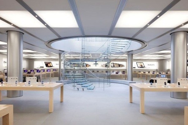 苹果直营店装修为什么这么好看,为何苹果专卖店的装修感觉很高档