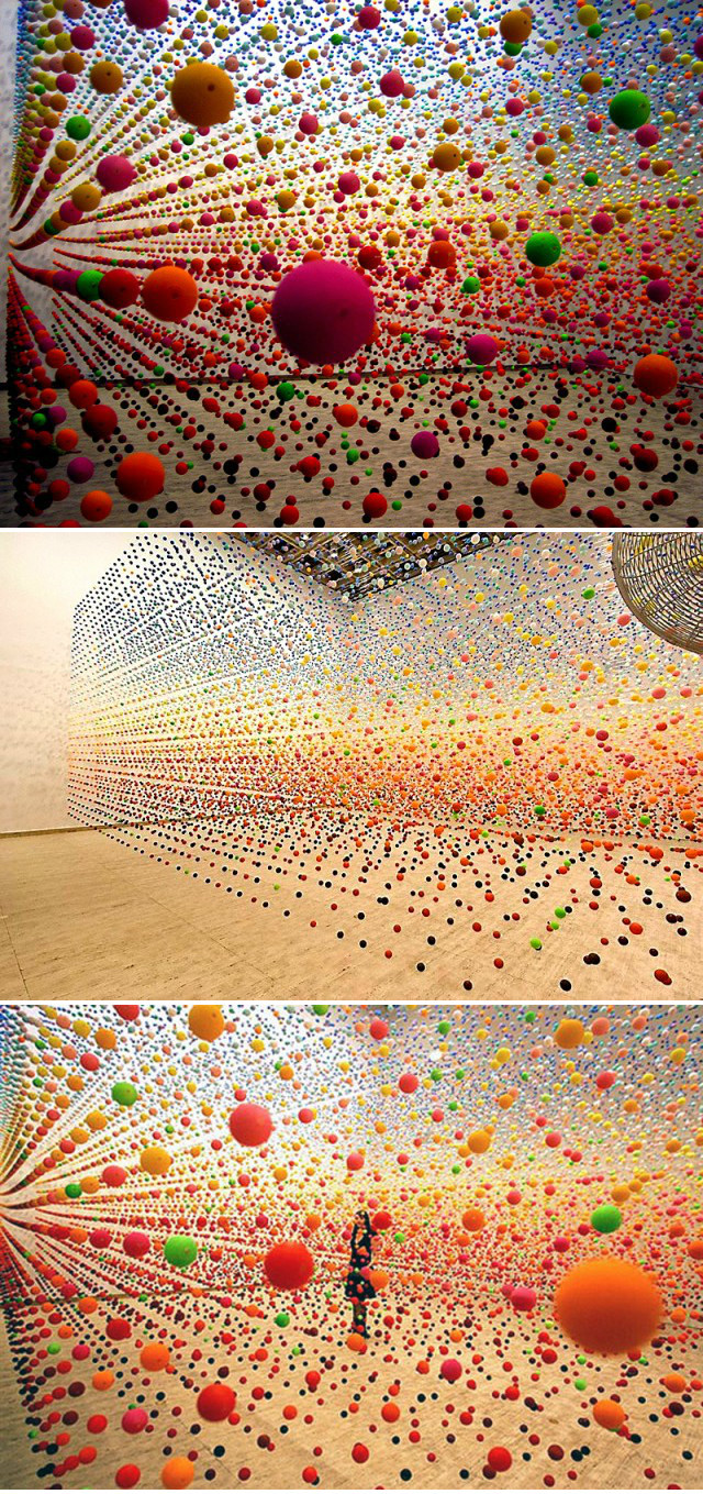 线的装置艺术作品,线的设计作品