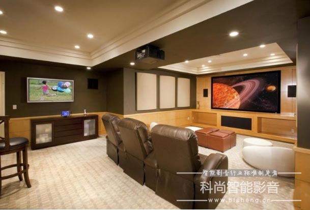 别墅家庭影院装修设计效果图,带家庭影院的别墅设计效果图