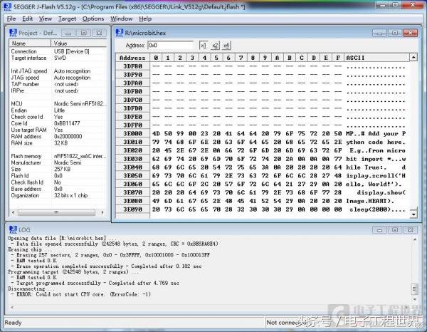 在BLE400上体验microbit的运行效果