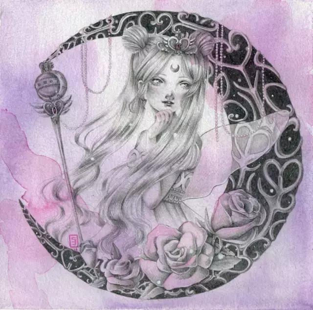 插画魔卡少女樱,插画少女和猫图片