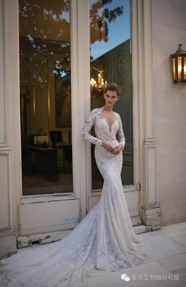 适合宽肩的婚纱,23款一字肩婚纱