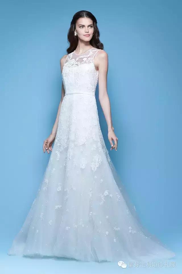 适合宽肩的婚纱,23款一字肩婚纱