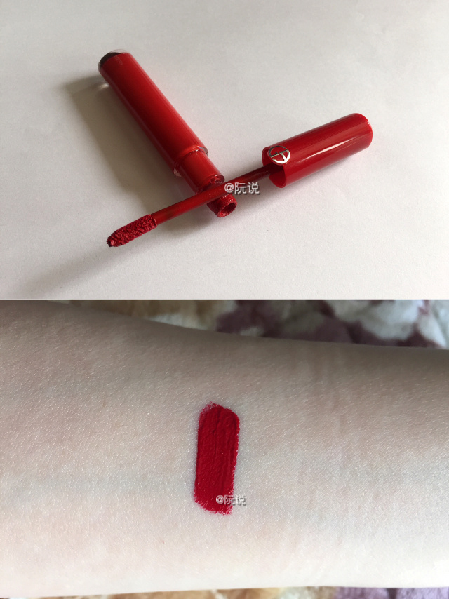 阿玛尼红管401和ysl黑管406对比,ysl黑管试色