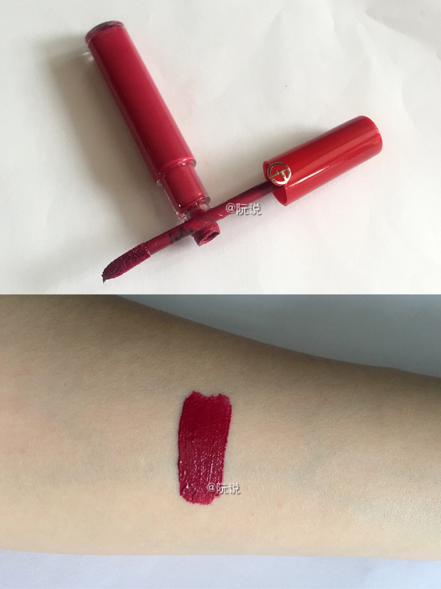 阿玛尼红管401和ysl黑管406对比,ysl黑管试色