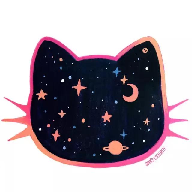 插画魔卡少女樱,插画少女和猫图片