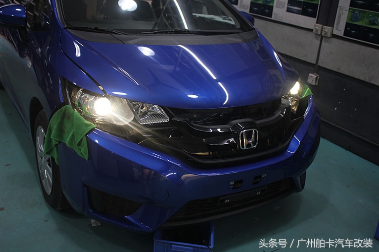 新飞度全套灯光改装,新飞度改日行灯大灯效果