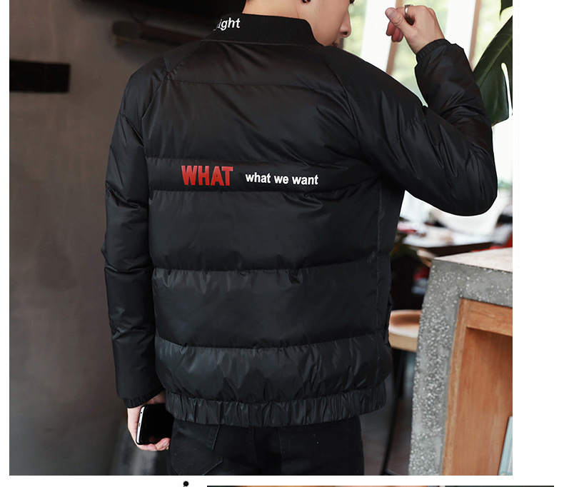 棒球领加厚棉服外套，冬日下的阳光型男