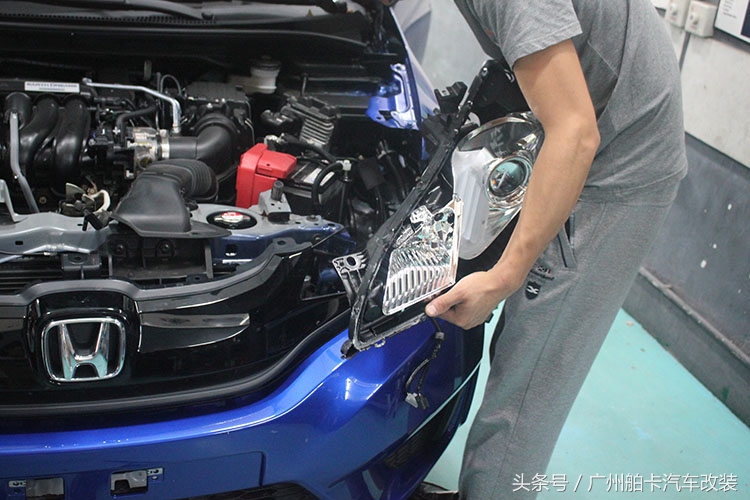 新飞度全套灯光改装,新飞度改日行灯大灯效果