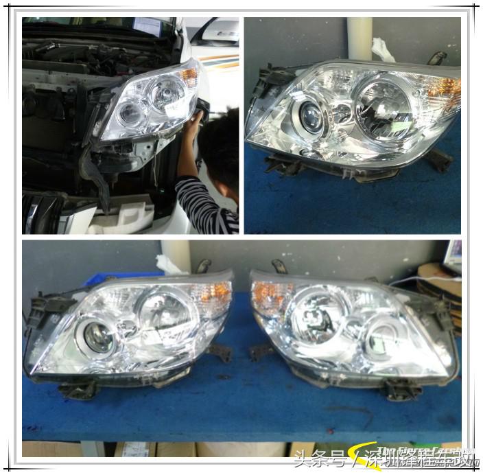 霸道改海拉透镜细节,丰田霸道升级透镜