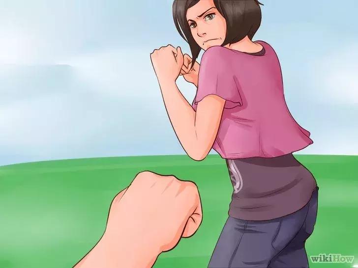 女生打架回合制打法,打女生怎么一招制敌