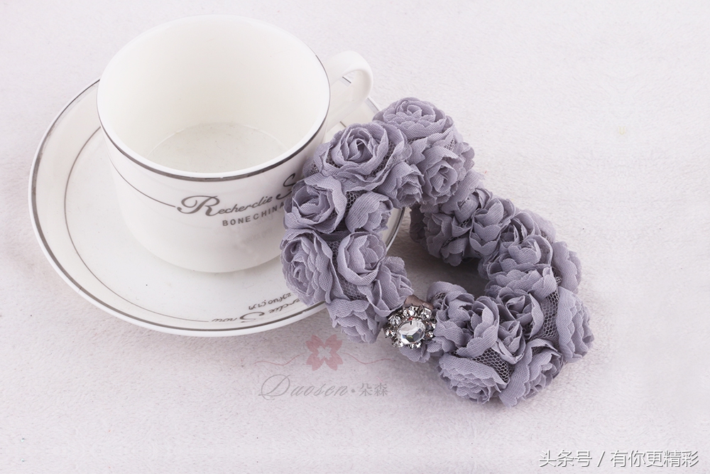 玫瑰花水钻发夹头饰,玫瑰花发夹头饰网红爆款