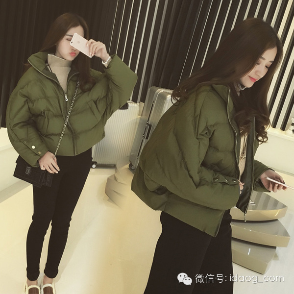 冬季新款韩版时尚年轻减龄棉衣,韩版洋气百搭时尚棉衣