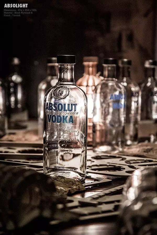 伏特加带灯光,绝对伏特加夜装限量版星夜紫