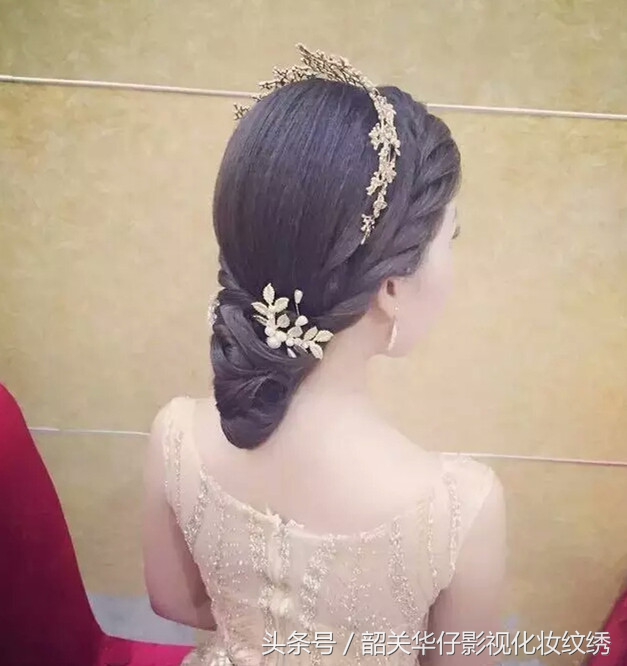 敬酒服复古礼帽新娘造型,新娘新款式敬酒服款式大全