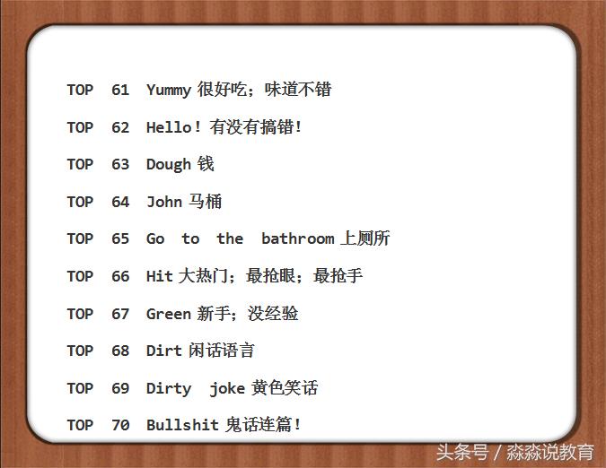 每日美语口语,来一波精品语录