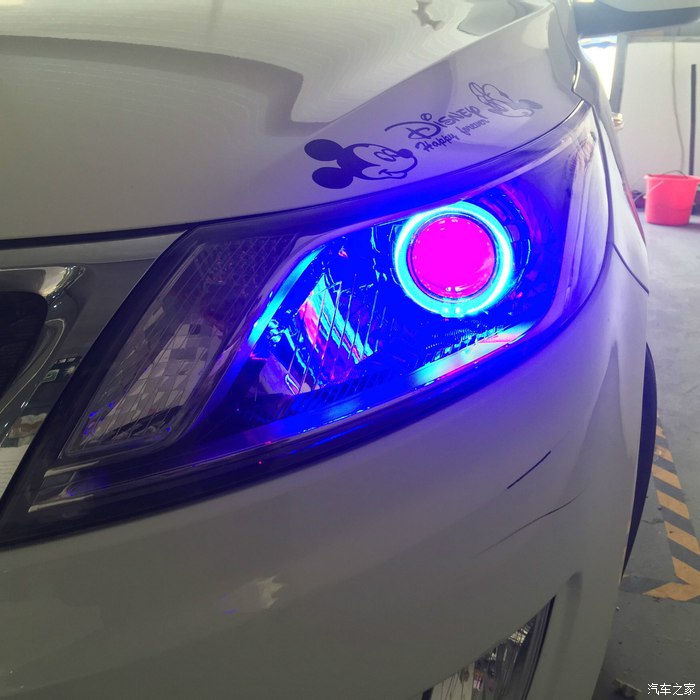 起亚k2车灯怎么换led灯,起亚凯酷k2车灯