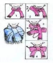 围巾这样系既有温度又有风度,冬天羊绒围巾的收纳方法