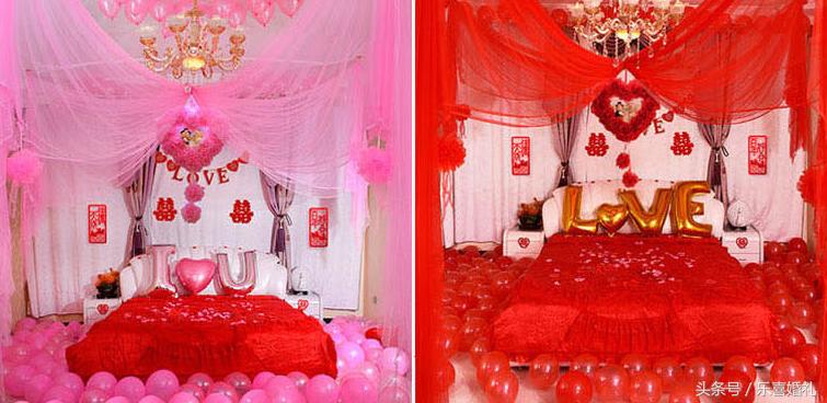 喜庆而又舒适的婚房装饰,仙女结婚布置婚房装饰