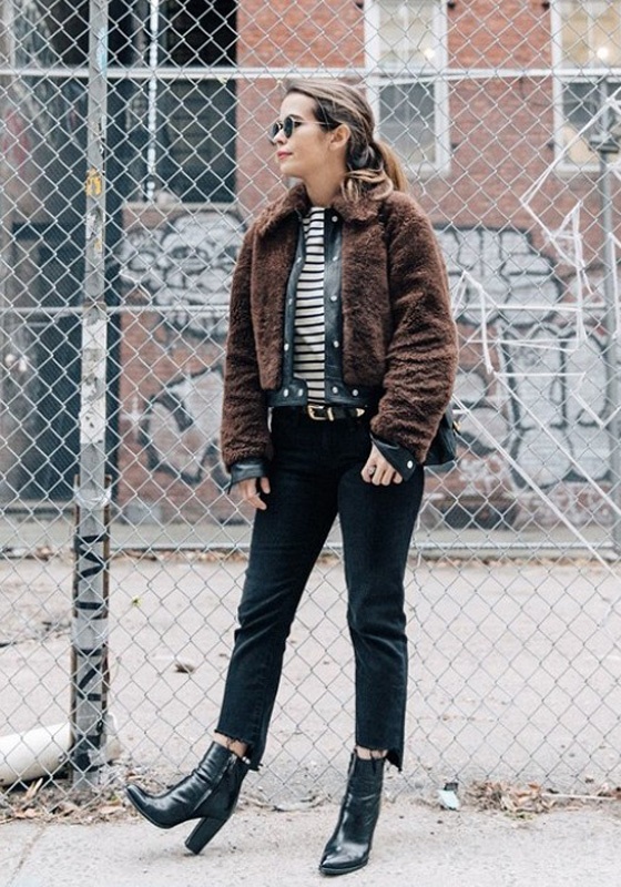 泰迪熊外套穿搭,超好看泰迪熊外套