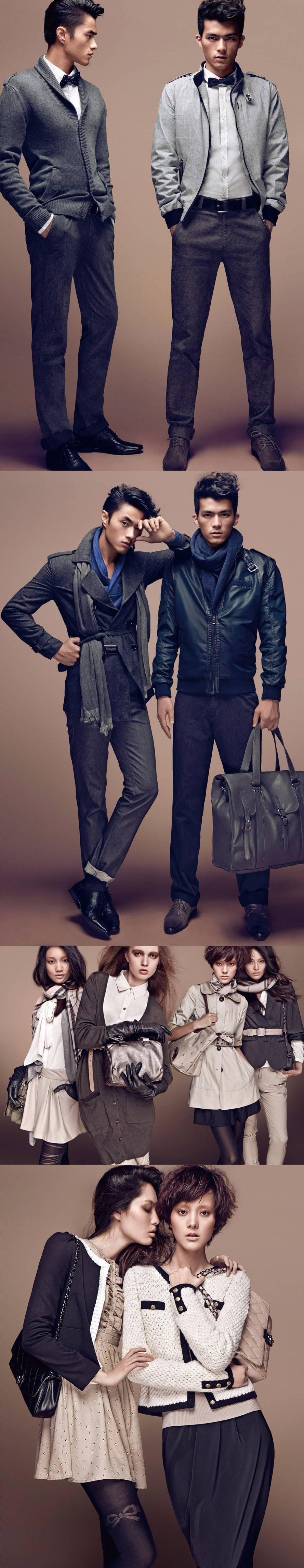 国际超模中国的都有谁,美特斯邦威历届代言人