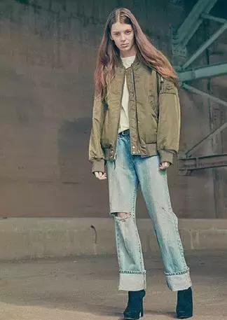 冬季绿夹克穿搭,绿色夹克秋冬穿搭