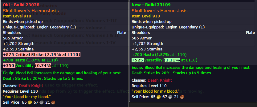 魔兽测试服：职业橙装补齐通用橙继续加强