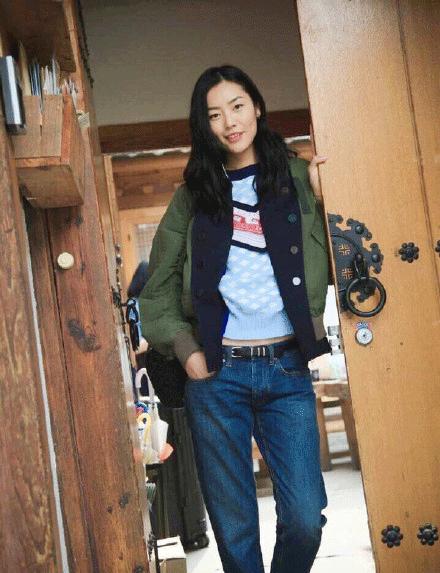 冬季绿夹克穿搭,绿色夹克秋冬穿搭