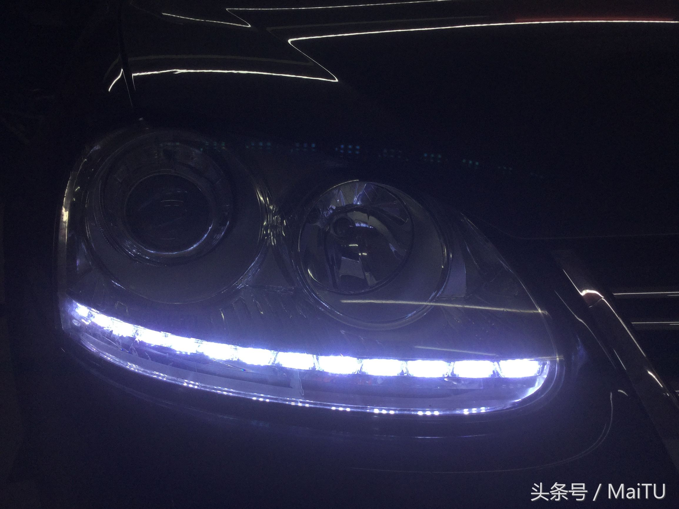 大众速腾氛围灯白天怎么不亮,大众老速腾车灯光使用方法