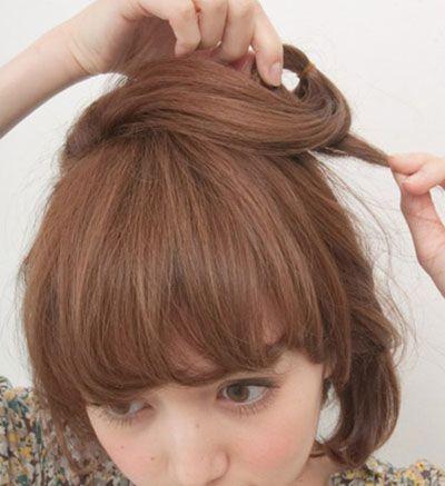 适合盘发的卷发发型,2021最洋气中短发型盘发