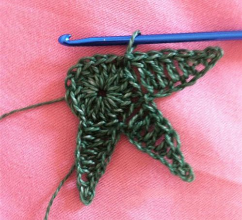 钩海星花样教程,海星毛线编织图解
