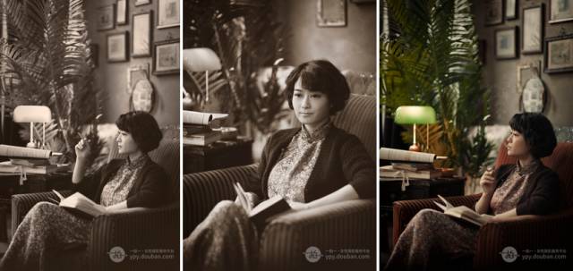 旗袍摄影拍戏,旗袍摄影老照片