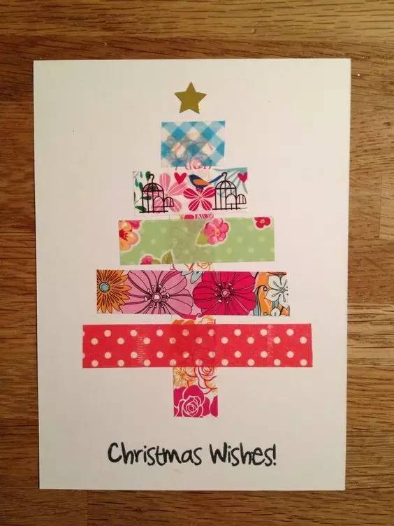 圣诞贺卡手工简单幼儿园,圣诞贺卡简单又漂亮送给闺蜜立体