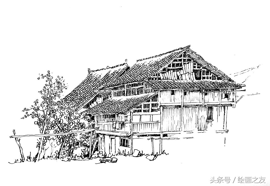 钢笔速写绘画技法教学,精选好课零基础钢笔风景速写入门