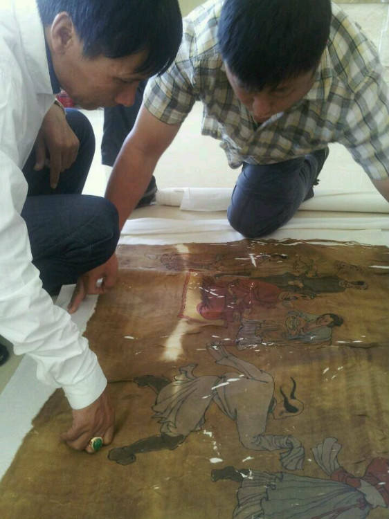 契丹古绢画,辽代绢轴画