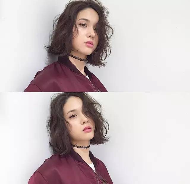 蓬松烫女中长发发型,蓬松烫卷短发