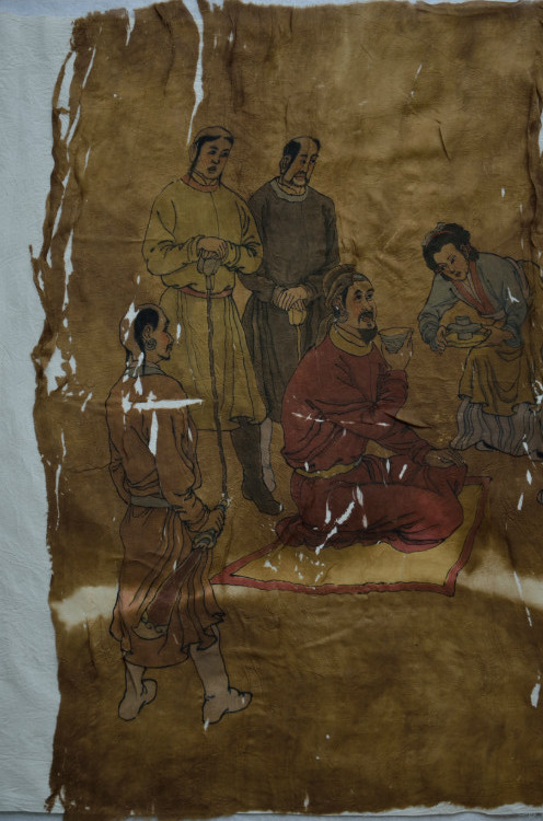 契丹古绢画,辽代绢轴画