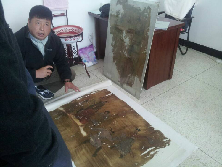 契丹古绢画,辽代绢轴画