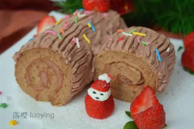 圣诞树桩蛋糕,圣诞节各种蛋糕做法