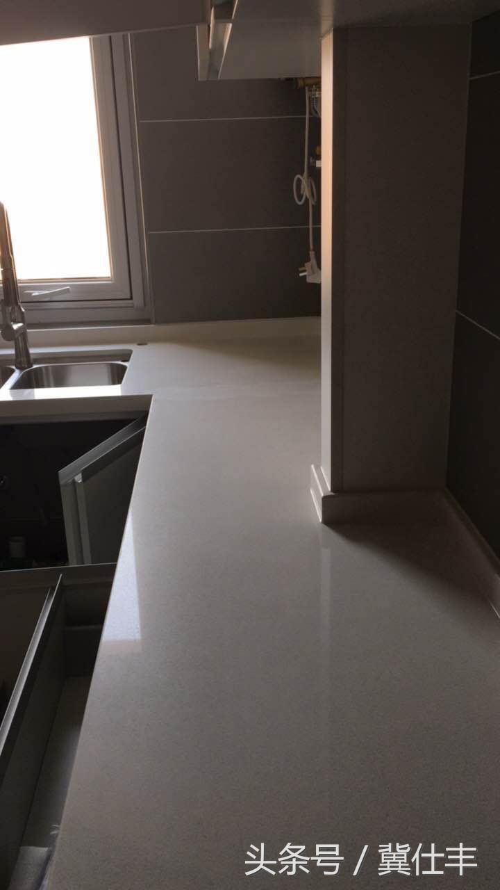 石英石灶台接缝粗糙,石英石没有接缝机如何接缝