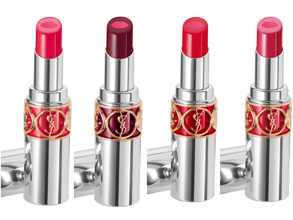 ysl银管夹心星星唇膏,ysl夹心唇膏试色