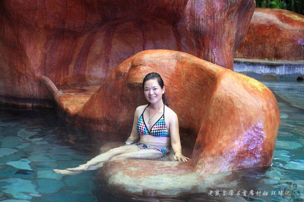 泡温泉享受的过程,泡完温泉吃自助餐