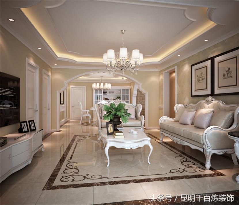 博欣盛世跃层怎么装修,绿园客厅简约欧式风格装修效果图