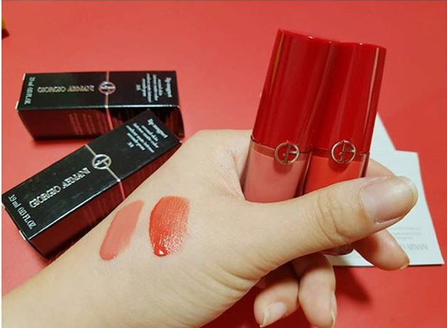 阿玛尼染唇液005试色,阿玛尼新出了个唇泥色号