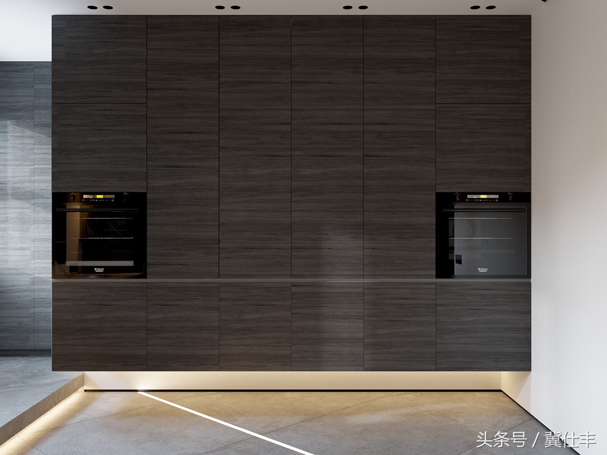 卧室悬浮床无主灯效果图,床可以折叠放到墙上吗