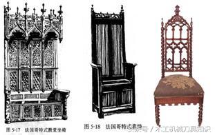 常见西洋古典家具：桌椅、折凳、榻、柜子
