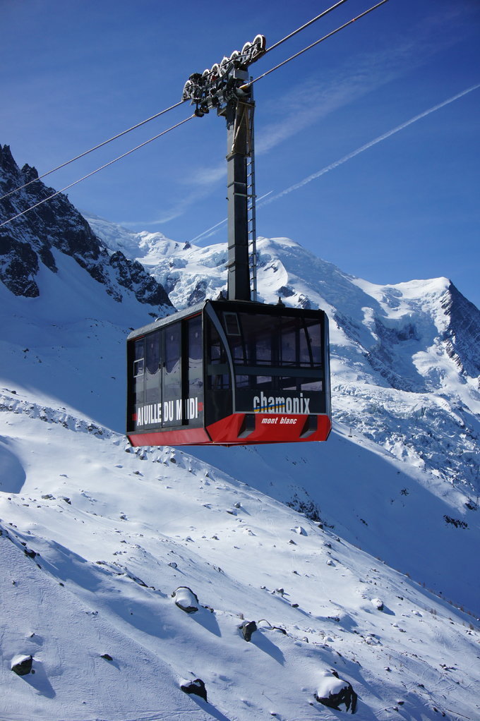 霞慕尼徒步环勃朗峰,霞慕尼勃朗峰缆车