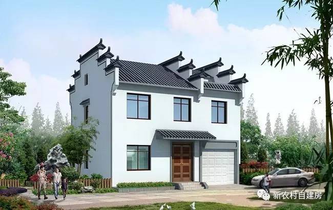 双拼二层兄弟共建房图纸20万以内,20万别墅砖混二层免费图纸