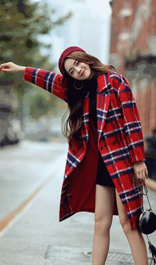 冬天里的一抹冷色系,冬天适合穿暖色系