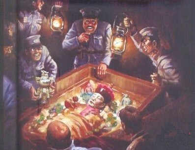 慈禧墓被盗后真实影像,慈禧墓被盗之谜下